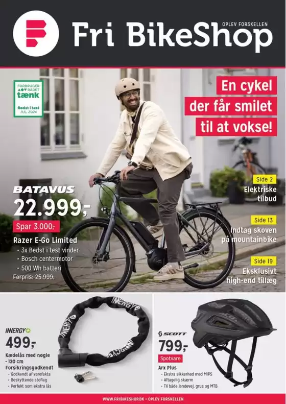 Fri BikeShop katalog | Fri BikeShop Tilbudsavis | 2025-07-16T00:00:00.000Z - 2025-07-30T00:00:00.000Z