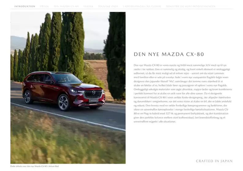 cx 80 priser og udstyr juni 2025