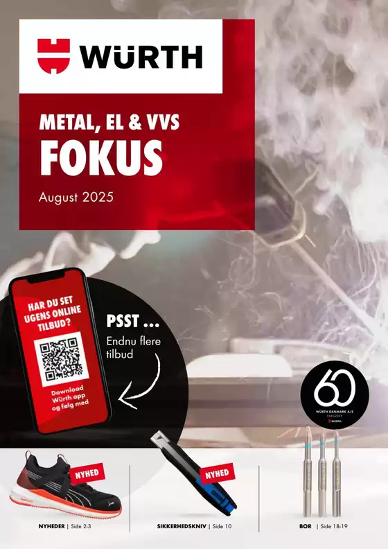 Würth katalog i Odense | Tilbud til metal, vvs og el | 2025-08-01T00:00:00.000Z - 2025-08-31T00:00:00.000Z