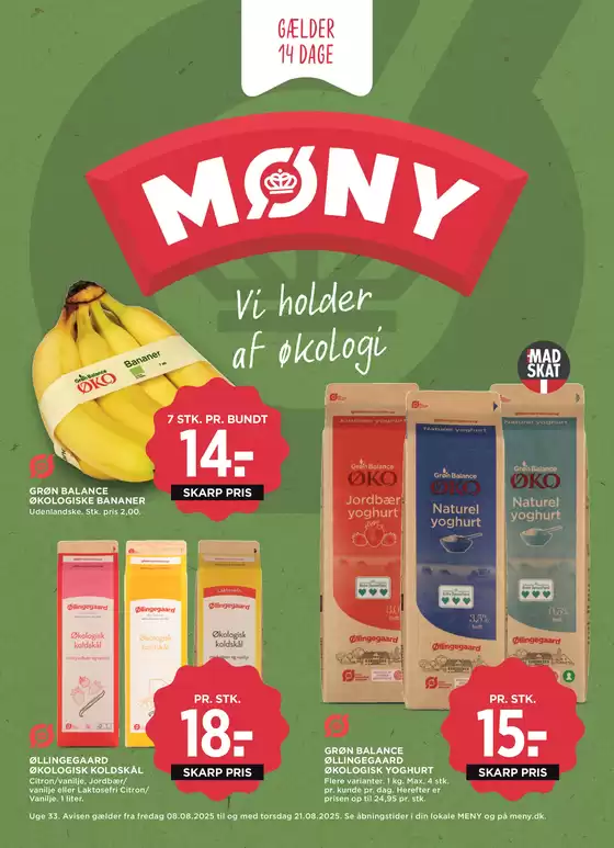 MENY katalog i Aalborg | MENY uge 3325_OEKOAVIS | 2025-08-08T00:00:00.000Z - 2025-08-21T00:00:00.000Z