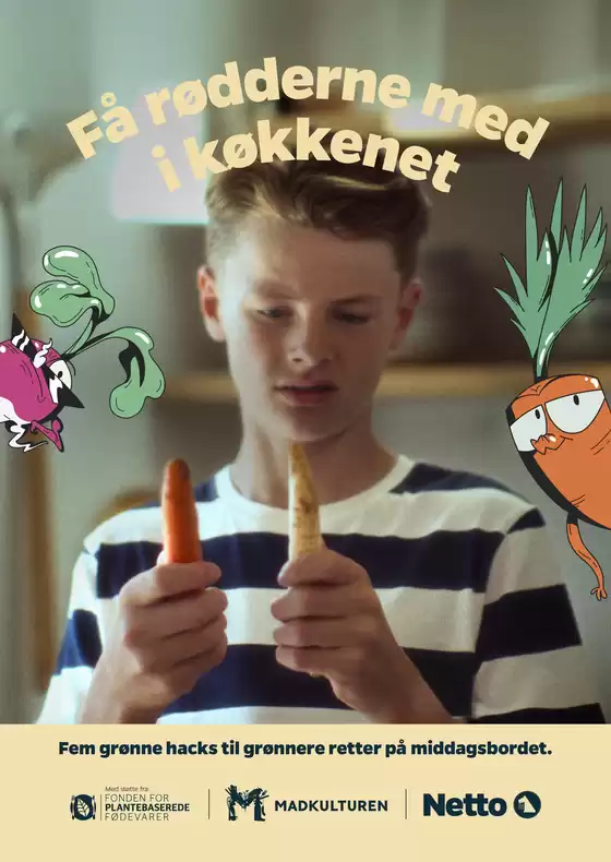 Netto katalog i Silkeborg | Få rødderne med i køkkenet - 5 grønne hacks | 2025-08-18T00:00:00.000Z - 2025-10-31T00:00:00.000Z
