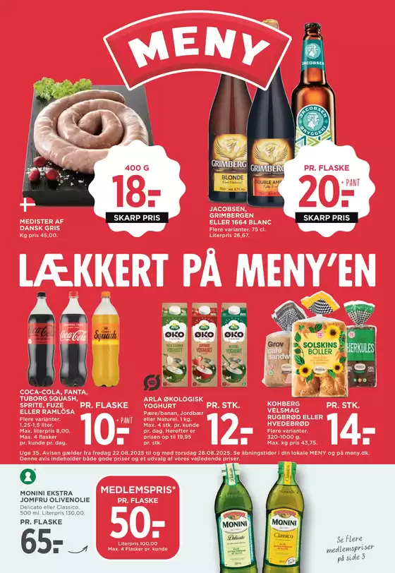 MENY katalog i Tranebjerg | MENY uge 3525 | 2025-08-22T00:00:00.000Z - 2025-08-28T00:00:00.000Z