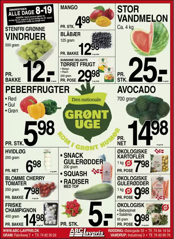 ABC Lavpris katalog i Tranebjerg | Attraktive særtilbud til alle | 2025-08-20T00:00:00.000Z - 2025-08-26T00:00:00.000Z