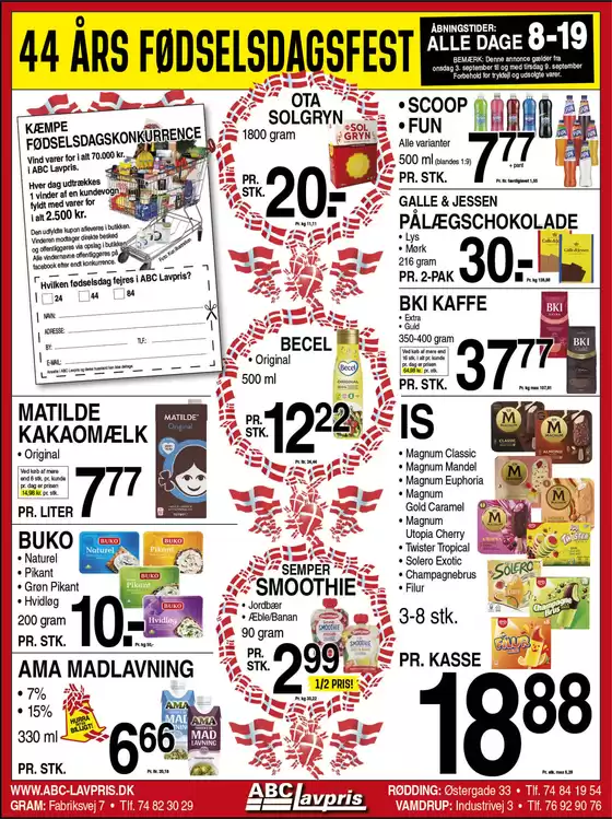 ABC Lavpris katalog i Vejle | Toptilbud til alle kunder | 2025-09-03T00:00:00.000Z - 2025-09-17T00:00:00.000Z
