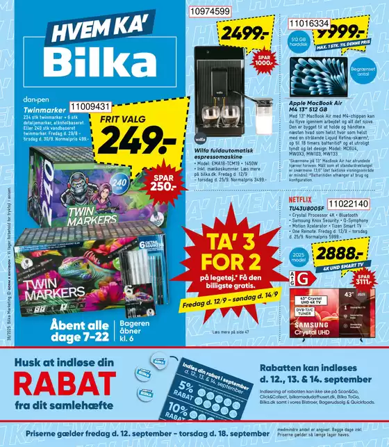 Bilka katalog i Svendborg | Vores bedste tilbud til dig | 2025-09-13T00:00:00.000Z - 2025-09-27T00:00:00.000Z