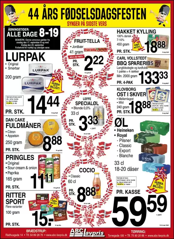 ABC Lavpris katalog i Vejle | Fantastiske rabatter på udvalgte produkter | 2025-09-17T00:00:00.000Z - 2025-10-01T00:00:00.000Z