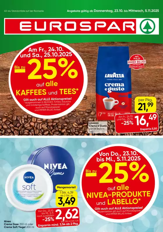 Eurospar Katalog in Vöcklabruck | Neue Angebote zum Entdecken | 2025-10-22T00:00:00.000Z - 2025-11-05T00:00:00.000Z