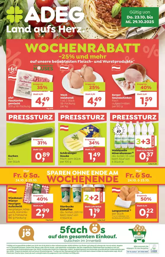 ADEG Katalog in Amstetten | Tolles Angebot für alle Kunden | 2025-10-23T00:00:00.000Z - 2025-11-06T00:00:00.000Z