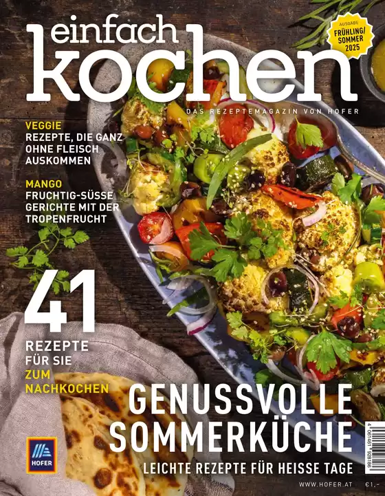 Hofer Katalog in Bregenz | Einfach Kochen Frühling/Sommer 2025 | 2025-10-24T00:00:00.000Z - 2025-11-07T00:00:00.000Z