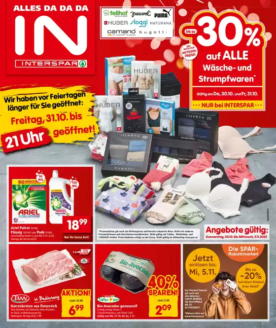 Interspar Katalog | Top-Deals für alle Kunden | 2025-10-28T00:00:00.000Z - 2025-11-11T00:00:00.000Z