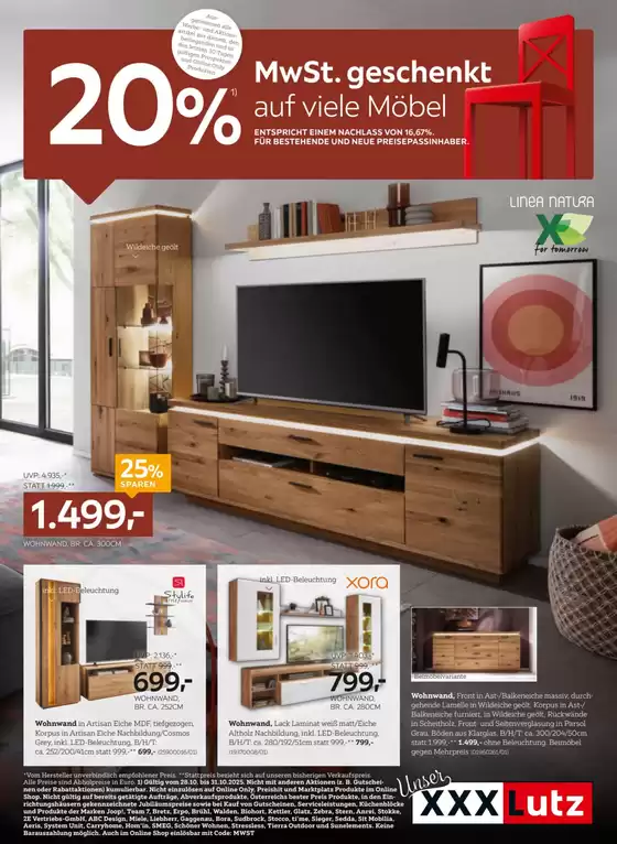 XXXLutz Katalog | Exklusive Deals und Schnäppchen | 2025-10-28T00:00:00.000Z - 2025-11-04T00:00:00.000Z