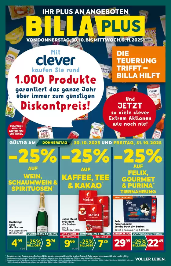 BILLA PLUS Katalog in Admont | BILLA PLUS FB KW44 2025 Wien | 2025-10-30T00:00:00.000Z - 2025-11-05T00:00:00.000Z