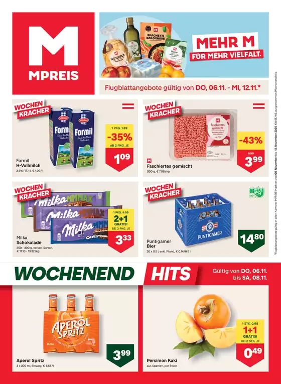 MPreis Katalog in Jennersdorf | Tolles Angebot für alle Kunden | 2025-11-06T00:00:00.000Z - 2025-11-12T00:00:00.000Z