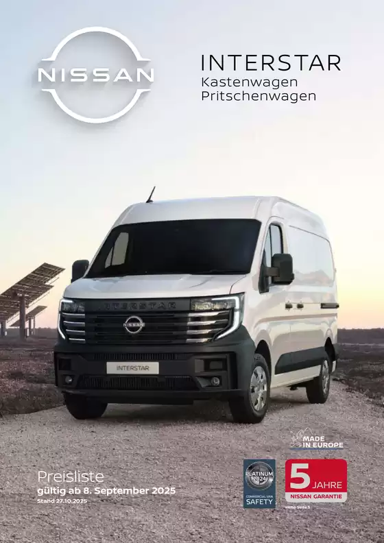 Nissan Katalog in Kirchberg am Wagram | neuer interstar preisliste | 2025-11-04T00:00:00.000Z - 2025-11-18T00:00:00.000Z