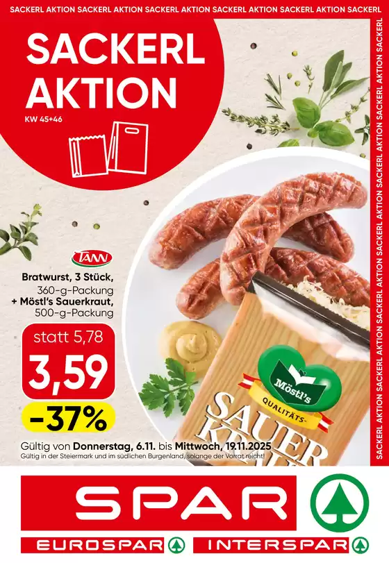 Eurospar Katalog in Wels | Unsere besten Schnäppchen | 2025-11-06T00:00:00.000Z - 2025-11-19T00:00:00.000Z