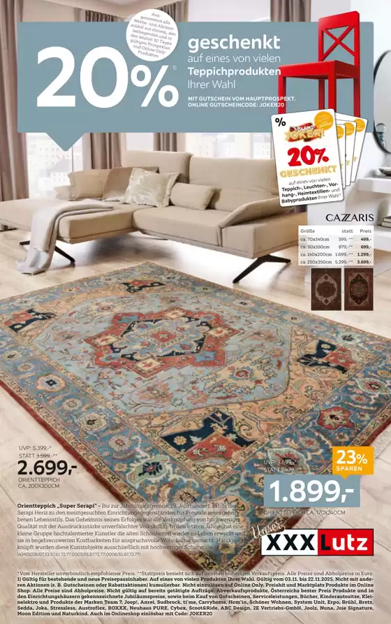 XXXLutz Katalog in Brunn am Gebirge | XXXLutz flugblatt | 2025-11-04T00:00:00.000Z - 2025-11-18T00:00:00.000Z