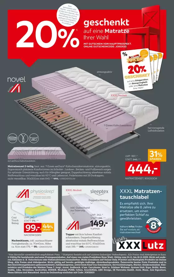 XXXLutz Katalog in Brunn am Gebirge | Unsere besten Angebote für Sie | 2025-11-04T00:00:00.000Z - 2025-11-18T00:00:00.000Z