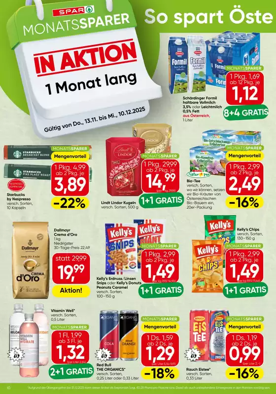 Spar Katalog in Wien | Top-Angebote für Sparfüchse | 2025-11-13T00:00:00.000Z - 2025-12-10T00:00:00.000Z