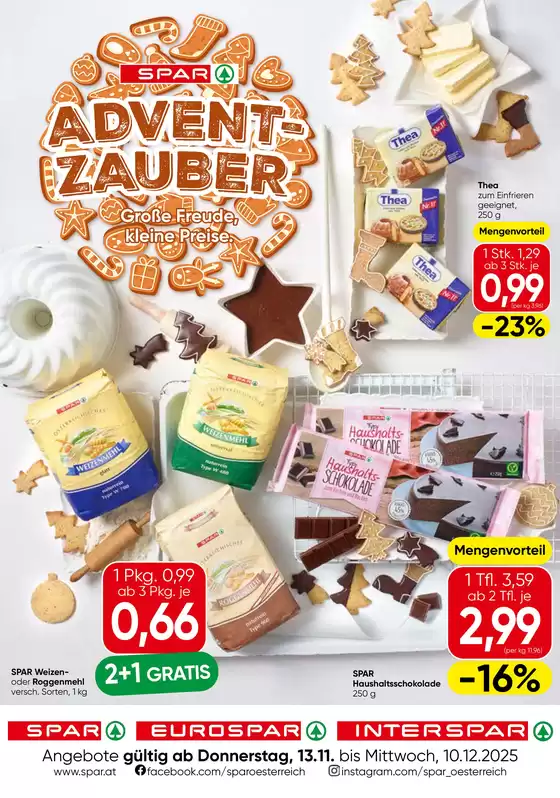 Spar Katalog in Salzburg | Exklusive Schnäppchen | 2025-11-13T00:00:00.000Z - 2025-12-10T00:00:00.000Z