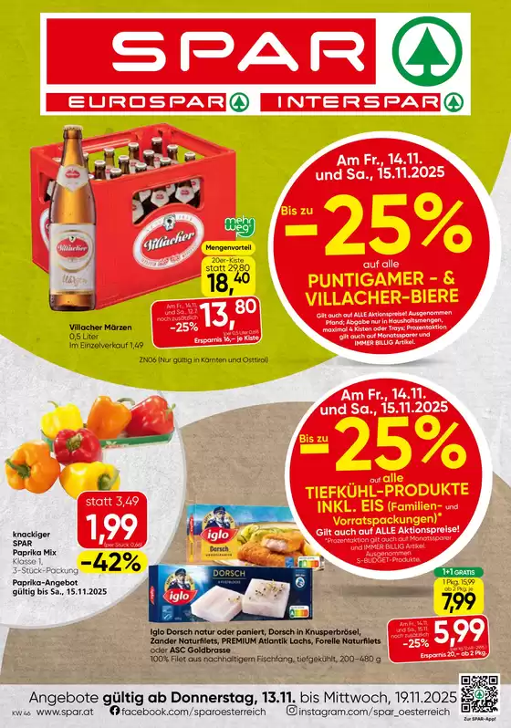 Eurospar Katalog in Wien | Top-Angebote für alle Schnäppchenjäger | 2025-11-13T00:00:00.000Z - 2025-11-19T00:00:00.000Z