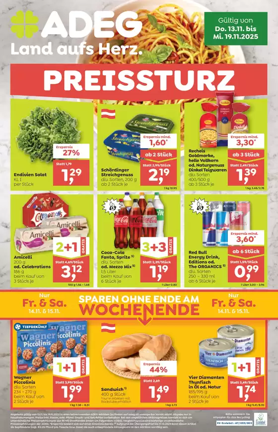 ADEG Katalog in Wien | Attraktive Sonderangebote für alle | 2025-11-13T00:00:00.000Z - 2025-11-19T00:00:00.000Z