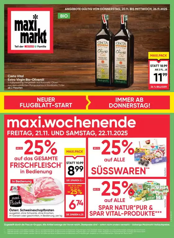 Maximarkt Katalog in Klagenfurt am Wörthersee | Aktuelle Deals und Angebote | 2025-11-20T00:00:00.000Z - 2025-11-26T00:00:00.000Z