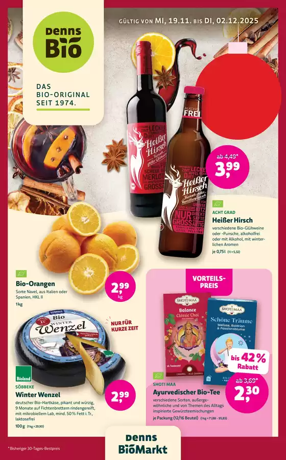 Denn's Biomarkt Katalog | Denn's Biomarkt Angebote | 2025-11-19T00:00:00.000Z - 2025-12-02T00:00:00.000Z