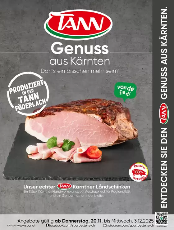 Spar Katalog | Aktuelle Sonderaktionen | 2025-11-20T00:00:00.000Z - 2025-12-03T00:00:00.000Z