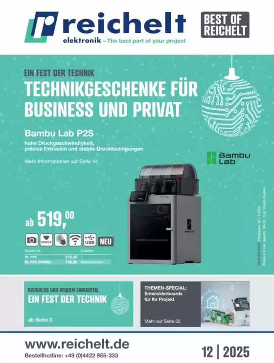 Reichelt Katalog | Top-Angebote für Sparfüchse | 2025-12-01T00:00:00.000Z - 2025-12-31T00:00:00.000Z