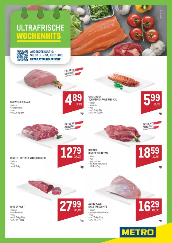 Metro Katalog in Leonding | Ultrafrische Wochenhits KW50 | 2025-12-07T00:00:00.000Z - 2025-12-13T00:00:00.000Z