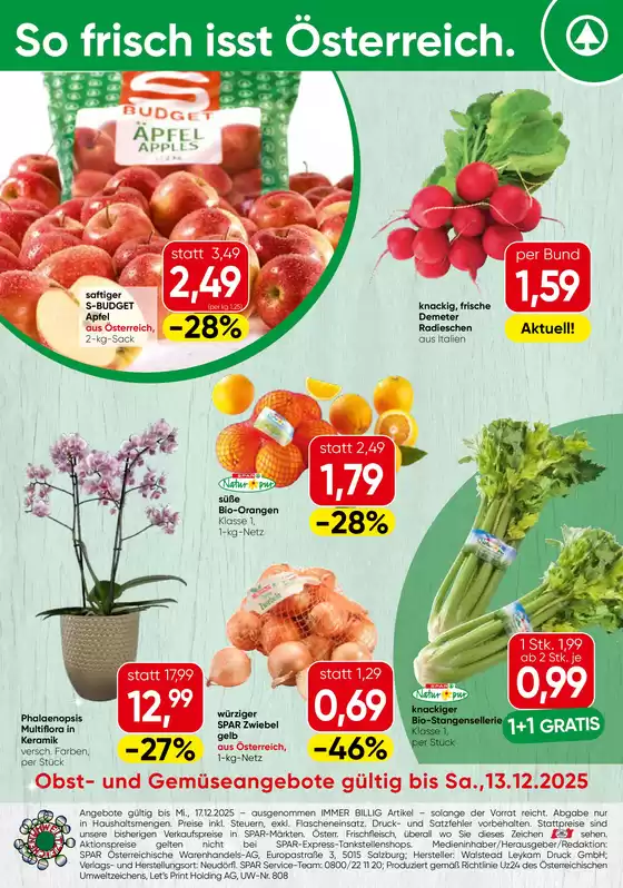 Eurospar Katalog in Hart bei Graz | Attraktive Sonderangebote für alle | 2025-12-08T00:00:00.000Z - 2025-12-13T00:00:00.000Z