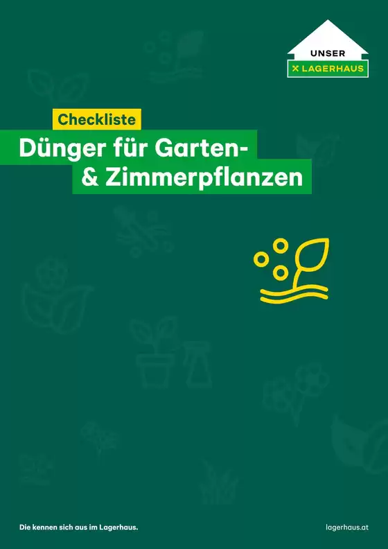 Lagerhaus Katalog in Innsbruck | Checkliste dunger | 2025-12-10T00:00:00.000Z - 2025-12-24T00:00:00.000Z