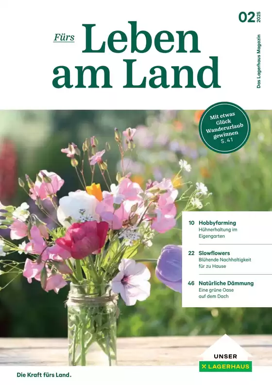 Lagerhaus Katalog in Krems an der Donau | Magazin furs leben am land 02 2025 | 2025-01-01T00:00:00.000Z - 2025-12-31T00:00:00.000Z
