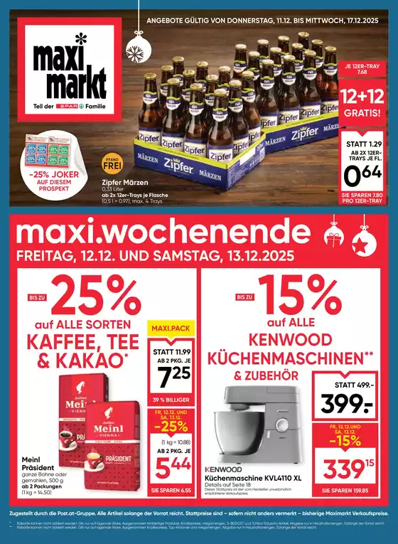 Maximarkt Katalog in Mank | Donnerstag, 11.12. - Mittwoch, 17.12.2025 | 2025-12-11T00:00:00.000Z - 2025-12-17T00:00:00.000Z
