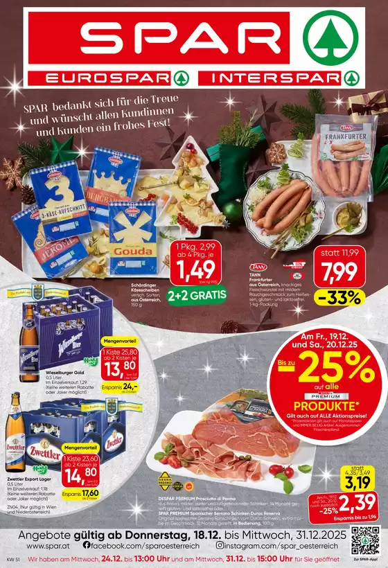Eurospar Katalog in Julbach | Aktuelle Sonderaktionen | 2025-12-18T00:00:00.000Z - 2025-12-31T00:00:00.000Z