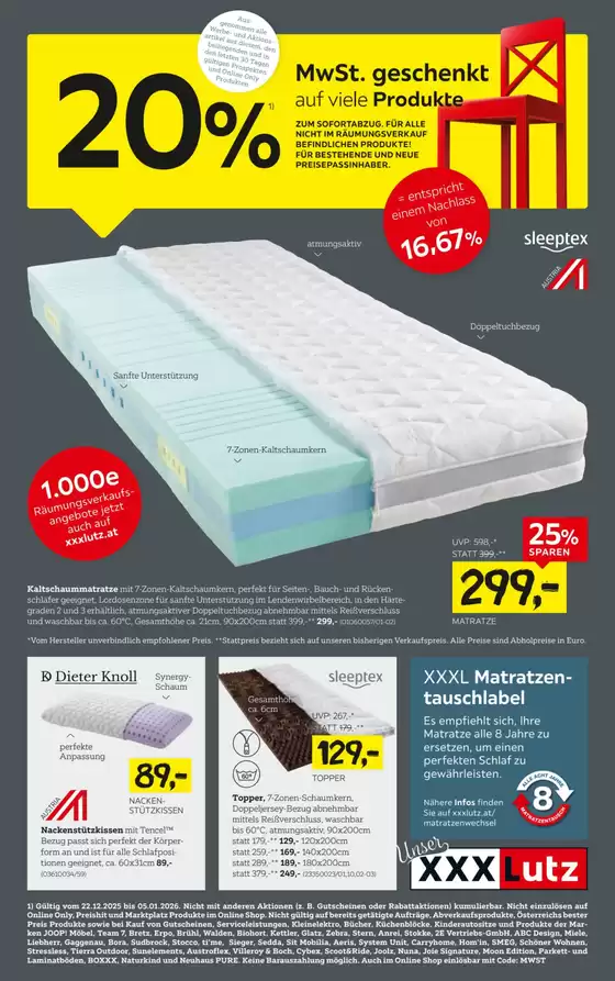 XXXLutz Katalog in Salzburg | Aktuelle Sonderaktionen | 2025-12-22T00:00:00.000Z - 2026-01-13T00:00:00.000Z