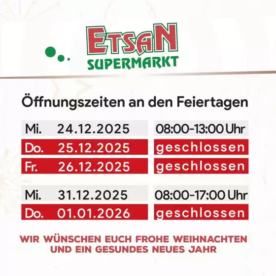 ETSAN Katalog in Amstetten | ETSAN flugblatt | 2025-12-24T00:00:00.000Z - 2026-01-01T00:00:00.000Z