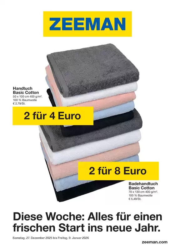 Zeeman Katalog in Salzburg | Zeeman flugblatt | 2025-12-27T00:00:00.000Z - 2026-01-09T00:00:00.000Z