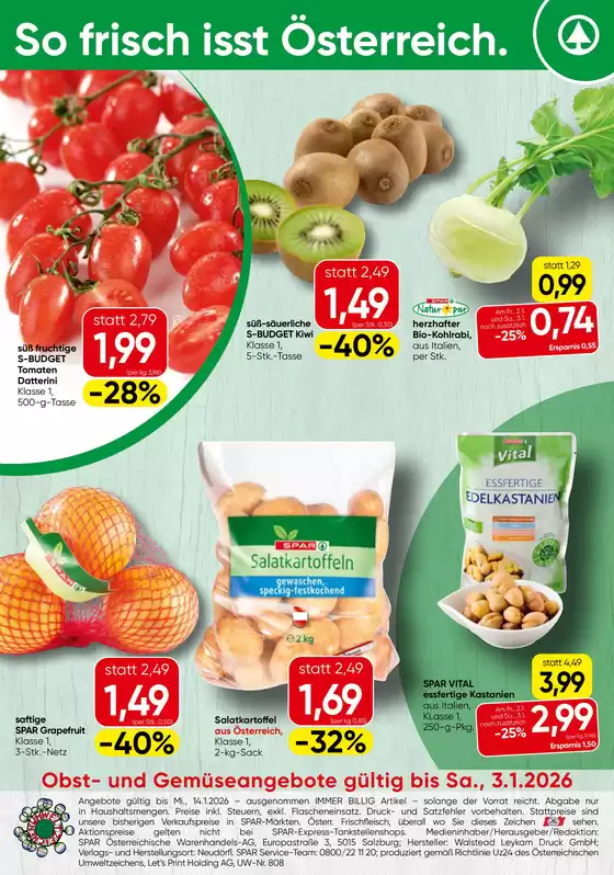 Eurospar Katalog | Exklusive Deals und Schnäppchen | 2025-12-29T00:00:00.000Z - 2026-01-31T00:00:00.000Z