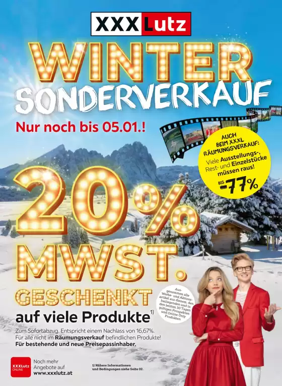 XXXLutz Katalog | Aktuelle Deals und Angebote | 2025-12-29T00:00:00.000Z - 2026-01-05T00:00:00.000Z