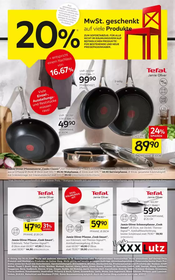 XXXLutz Katalog in Linz | Tolle Rabatte auf ausgewählte Produkte | 2025-12-30T00:00:00.000Z - 2026-01-05T00:00:00.000Z