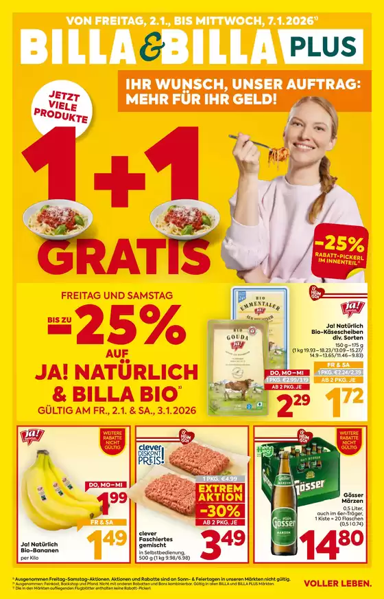 BILLA PLUS Katalog | BILLA FB KW01 2026 Wien | 2026-01-02T00:00:00.000Z - 2026-01-07T00:00:00.000Z