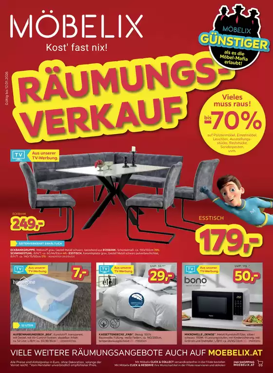 Möbelix Katalog in Bad Ischl | Attraktive Angebote entdecken | 2026-01-05T00:00:00.000Z - 2026-01-12T00:00:00.000Z