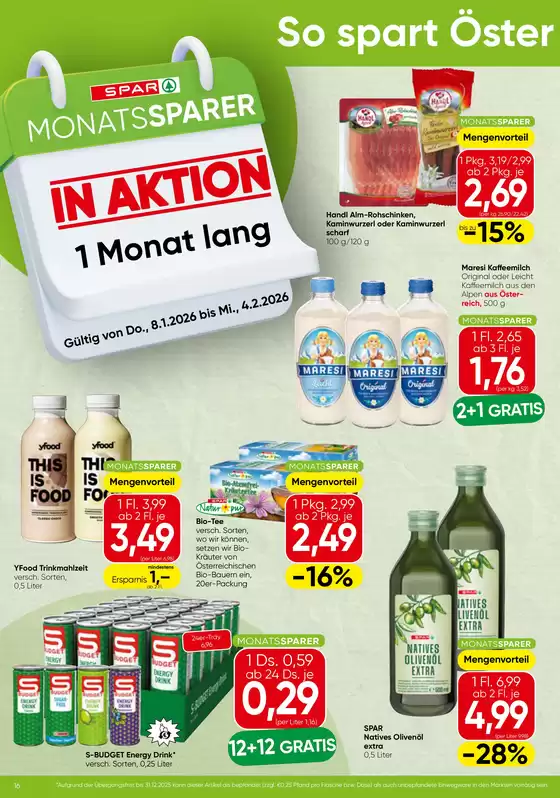 Spar Katalog in Vösendorf | Aktuelle Deals und Angebote | 2026-01-08T00:00:00.000Z - 2026-02-04T00:00:00.000Z