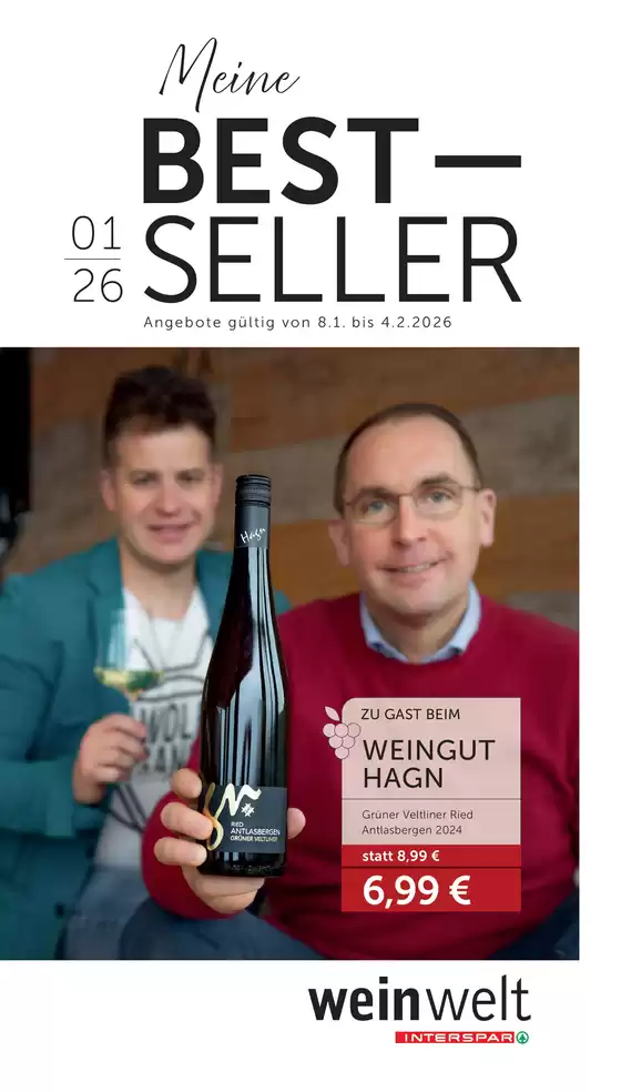 Interspar Katalog in Wörgl | Tolle Rabatte auf ausgewählte Produkte | 2026-01-08T00:00:00.000Z - 2026-02-04T00:00:00.000Z