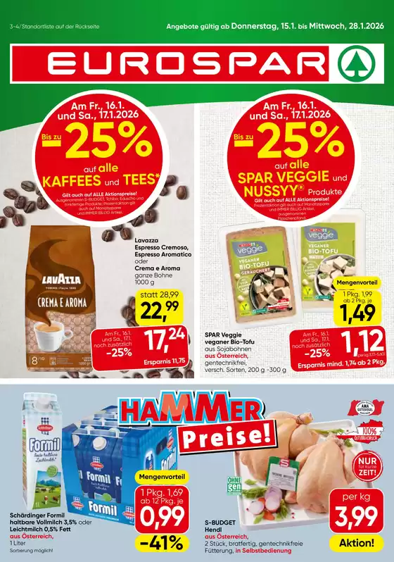 Eurospar Katalog in Proleb | Exklusive Schnäppchen | 2026-01-15T00:00:00.000Z - 2026-01-28T00:00:00.000Z