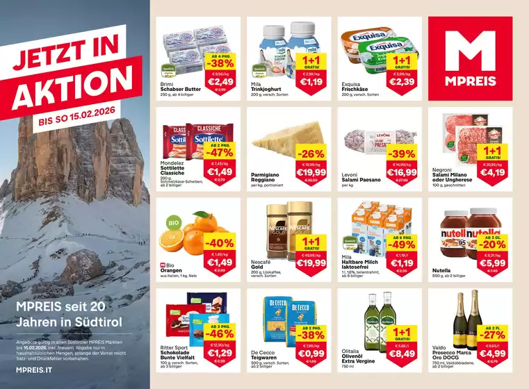 MPreis Katalog in Laakirchen | DZ KW06 07 2026 Ansicht2 | 2026-01-30T00:00:00.000Z - 2026-02-15T00:00:00.000Z