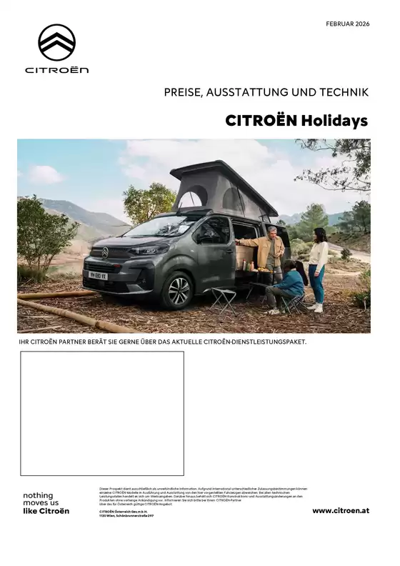 Citroen Katalog in Fürstenfeld | Holidays Campervan Produktblatt 2026 02 | 2026-02-01T00:00:00.000Z - 2026-02-28T00:00:00.000Z