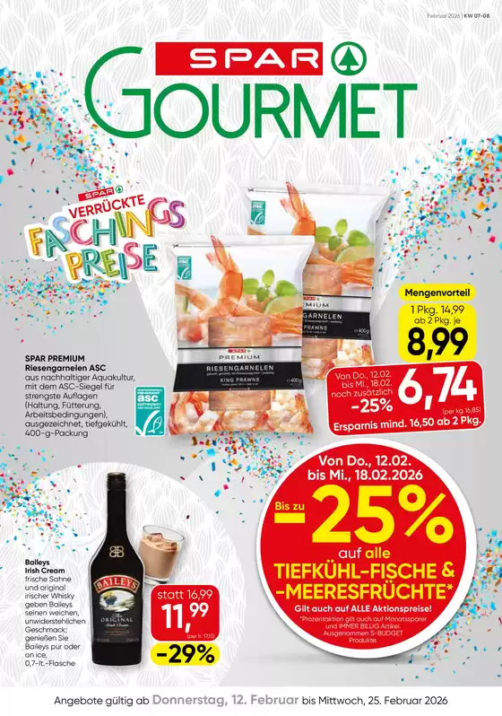 SPAR-Gourmet Katalog in Bludenz | Tolles Angebot für alle Kunden | 2026-02-12T00:00:00.000Z - 2026-02-25T00:00:00.000Z