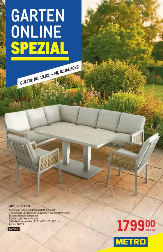 Metro Katalog in Bludenz | Garten Online Spezial | 2026-02-19T00:00:00.000Z - 2026-04-01T00:00:00.000Z
